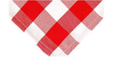 Linen Red White Checkered Rectangle 60" x 120"